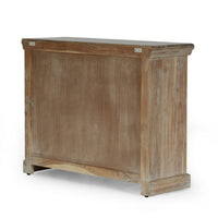 40x14 Wide Dresser Chest, 3 Drawers, White Walnut Brown Acacia Wood -BM324949