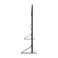 Fireplace Screen, 2 Doors, Open Diamond Mesh Design, Matte Black Iron -BM324999