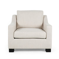 Accent Armchair, White, Immaculate Texture Design, White Microfiber -BM325001