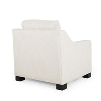 Accent Armchair, White, Immaculate Texture Design, White Microfiber -BM325001