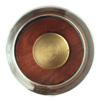 Decorative 12 Inch Candle Holder Hurrican with Rounded Glass Cover -BM325078