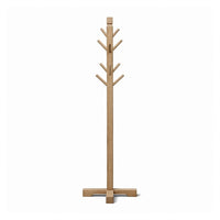 Rena Coat, Hat Tree Stand, 8 Wood Stems, 72 Inch Light Brown Mahogany -BM325364