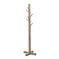 Rena Coat, Hat Tree Stand, 8 Wood Stems, 72 Inch Light Brown Mahogany -BM325364