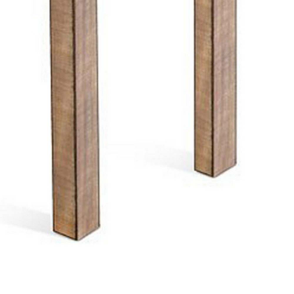 Rena Bar Height Dining Table | 48" Rectangular Top | Beige Brown Mahogany Wood - BM325401