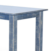 Rena Counter Height Table 48 Inch Rectangular Ocean Blue Mahogany Wood -BM325404