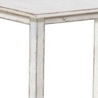 Rena Counter Table, 48 Inch Rectangular White Sand Mahogany Wood -BM325408