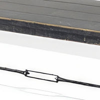 Rena Dining Bench, Turnbuckle Accent, 64 Inch Black Mahogany Wood -BM325424