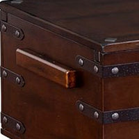 Odel Trunk Coffee Table, Dark Brown Mahogany, Rectangular 48 Inch -BM325491