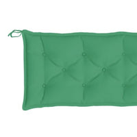 Claire Outdoor Cushion for Bench, Tufted Green Oxford Fabric, 79 Inch -BM325608