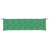 Claire Outdoor Cushion for Bench, Tufted Green Oxford Fabric, 79 Inch -BM325608