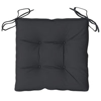 Zia 4pc Outdoor Patio Cushions for Chair, Tufted, Black Oxford Fabric -BM325609