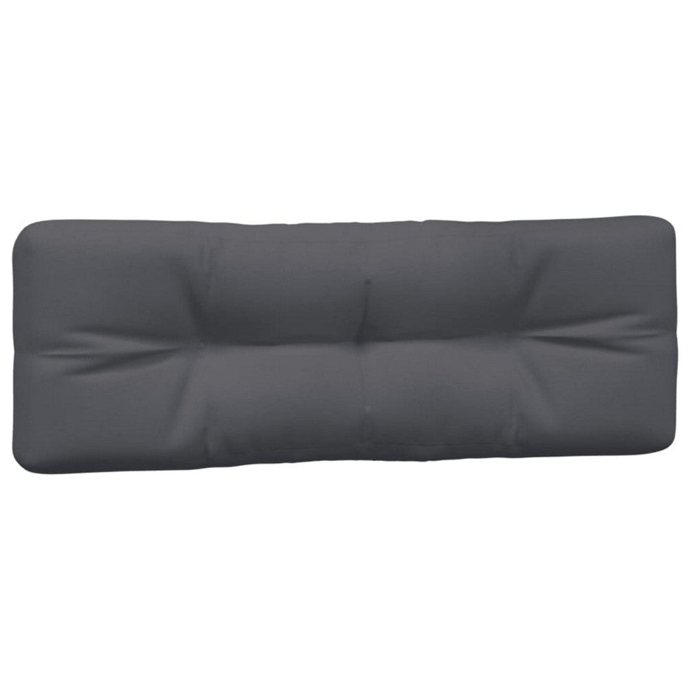 Moni 3pc Outdoor Cushion for Bench, Tufted Dark Gray Fabric, 47 Inch -BM325610
