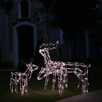 Meyi 3pc Outdoor Reindeer Family Christmas Decoration, 229 Warm White LEDs -BM325632