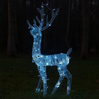 Outdoor Reindeer Christmas Decoration, 140 Cool White LED Lights -BM325633