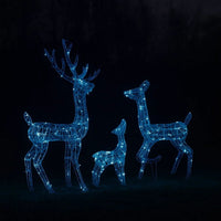 Meyi 3pc Outdoor Reindeer Family Christmas Decor, 300 Cool White LEDs -BM325634