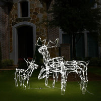 Meyi 3pc Outdoor Reindeer Family Christmas Decor, 229 Cool White LED -BM325637