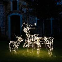 Meyi 3pc Outdoor Reindeer Family Christmas Decor, 229 Cool White LED -BM325637