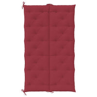 Claire Outdoor Cushion for Bench, Button Tufted Red Fabric, 71 Inch -BM325652