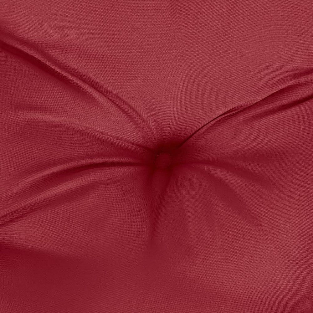 Claire Outdoor Cushion for Bench, Button Tufted Red Fabric, 71 Inch -BM325652
