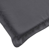 Outdoor Cushion for Lounge Chair, Tufted Dark Gray Oxford Fabric -BM325715