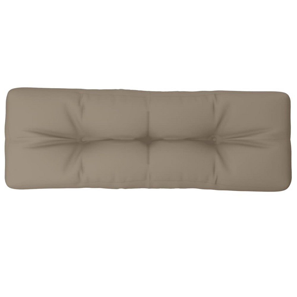 Moni Outdoor Cushion for Bench, Deep Tufted, Taupe Fabric, 47 Inch -BM325723