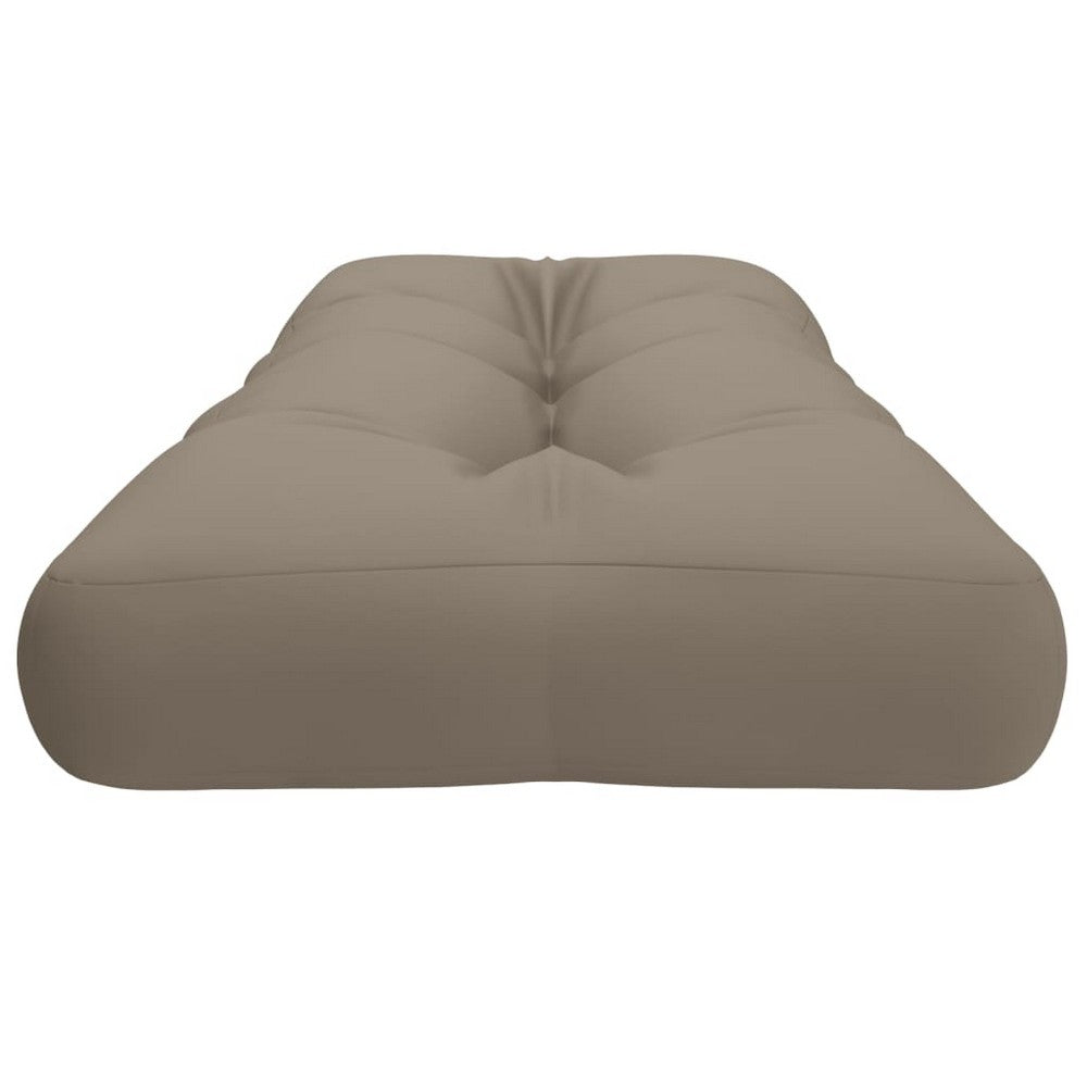 Moni Outdoor Cushion for Bench, Deep Tufted, Taupe Fabric, 47 Inch -BM325723