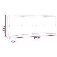 Moni Outdoor Cushion for Bench, Deep Tufted, Taupe Fabric, 47 Inch -BM325723