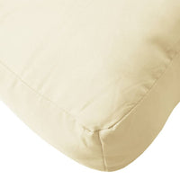 Moni Outdoor Cushion for Bench, Deep Tufted, White Fabric, 47 Inch -BM325734