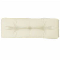 Moni Outdoor Cushion for Bench, Deep Tufted, White Fabric, 47 Inch -BM325734