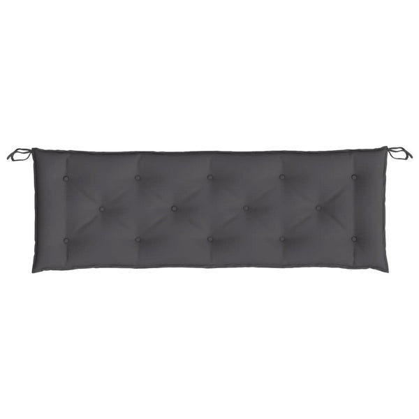Andy Outdoor Cushion for Bench, 59 Inch, Dark Gray Oxford Fabric -BM325748