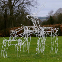 Outdoor 299 LED Lit Christmas Reindeer Family 3pc Set, Multicolor -BM325771