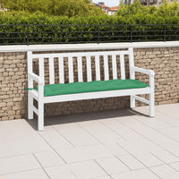 Outdoor Cushion for Bench, 59 Inch Tufted Stitch Green Oxford Fabric -BM325883