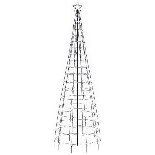 118 Inch Outdoor Cone Christmas Tree Light, 570 Cool White LEDs