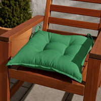 Zia Outdoor Cushion for Chair Set of 4, Non-Slip Ropes, Green Fabric -BM325954
