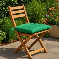 Zia Outdoor Cushion for Chair Set of 4, Non-Slip Ropes, Green Fabric -BM325954