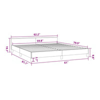 Queen Size Bed, White Faux Leather Upholstered Headboard, Wood Slats -BM325967