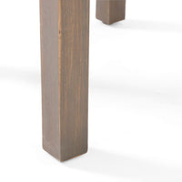 Elin Side End Table, 20 Inch Slatted Square Top, Brown Acacia Wood -BM325978