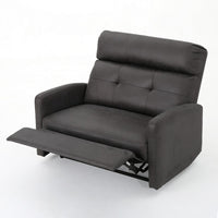 Power Recliner Chair, Oversize Wide Seat, Tufted Slate Gray Microfiber -BM325991