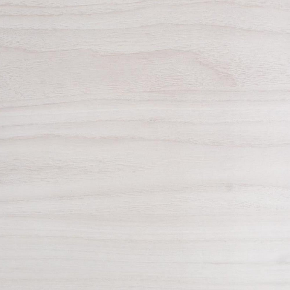 Modern Queen Size Bed, High Headboard w Low Footboard, Whitewash Wood - BM326168