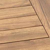 Nea Outdoor Coffee Table, 38 Inch Rectangular Natural Brown Wood Top -BM326194