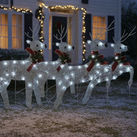 Garden 4pc Outdoor  Christmas Decoration, 80 Cool White LEDs -BM326244
