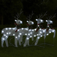 Garden 4pc Outdoor  Christmas Decoration, 80 Cool White LEDs -BM326244