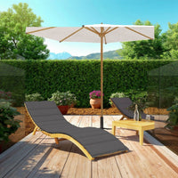 Outdoor Cushion for Chaise Lounger, 79 Inch Texture Gray Oxford Fabric -BM326250