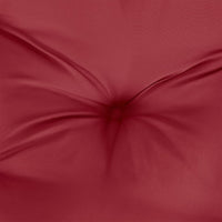 Claire 2pc Outdoor Cushion for Bench, Tufted Wine Red Oxford Fabric -BM326278