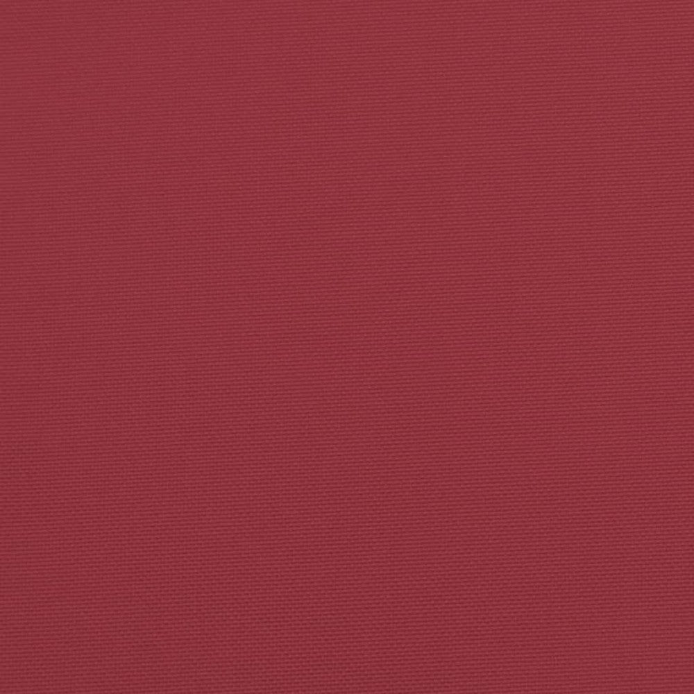 Claire 2pc Outdoor Cushion for Bench, Tufted Wine Red Oxford Fabric -BM326278