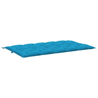Claire Outdoor Cushion for Bench, 71 Inch, Blue Tufted Oxford Fabric