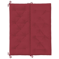 Claire Outdoor Cushion for Bench, 47 Inch, Red Tufted Oxford Fabric -BM326350
