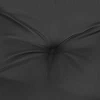 Claire Outdoor Cushion for Bench, 47 Inch, Black Tufted Oxford Fabric -BM326351