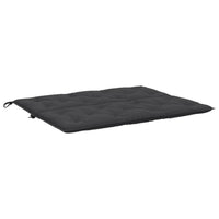 Claire Outdoor Cushion for Bench, 47 Inch, Black Tufted Oxford Fabric