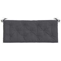 Claire Outdoor Cushion for Bench, 47 Inch, Dark Gray Tufted Oxford